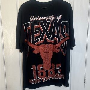 Black and Orange University of Texas Tee